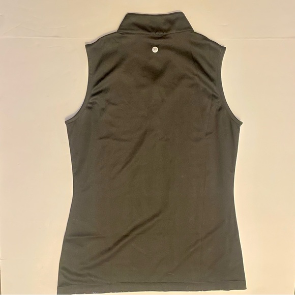 EP Pro NY Sleeveless Bias Broken Texture Print black and purple Golf Polo, XS - Picture 4 of 6